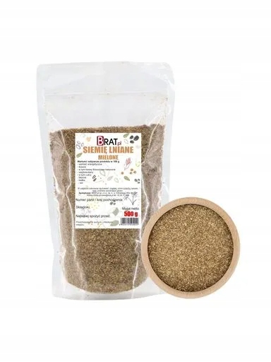 Levně 8 x Brat Lněné semínko Mleté 500 g