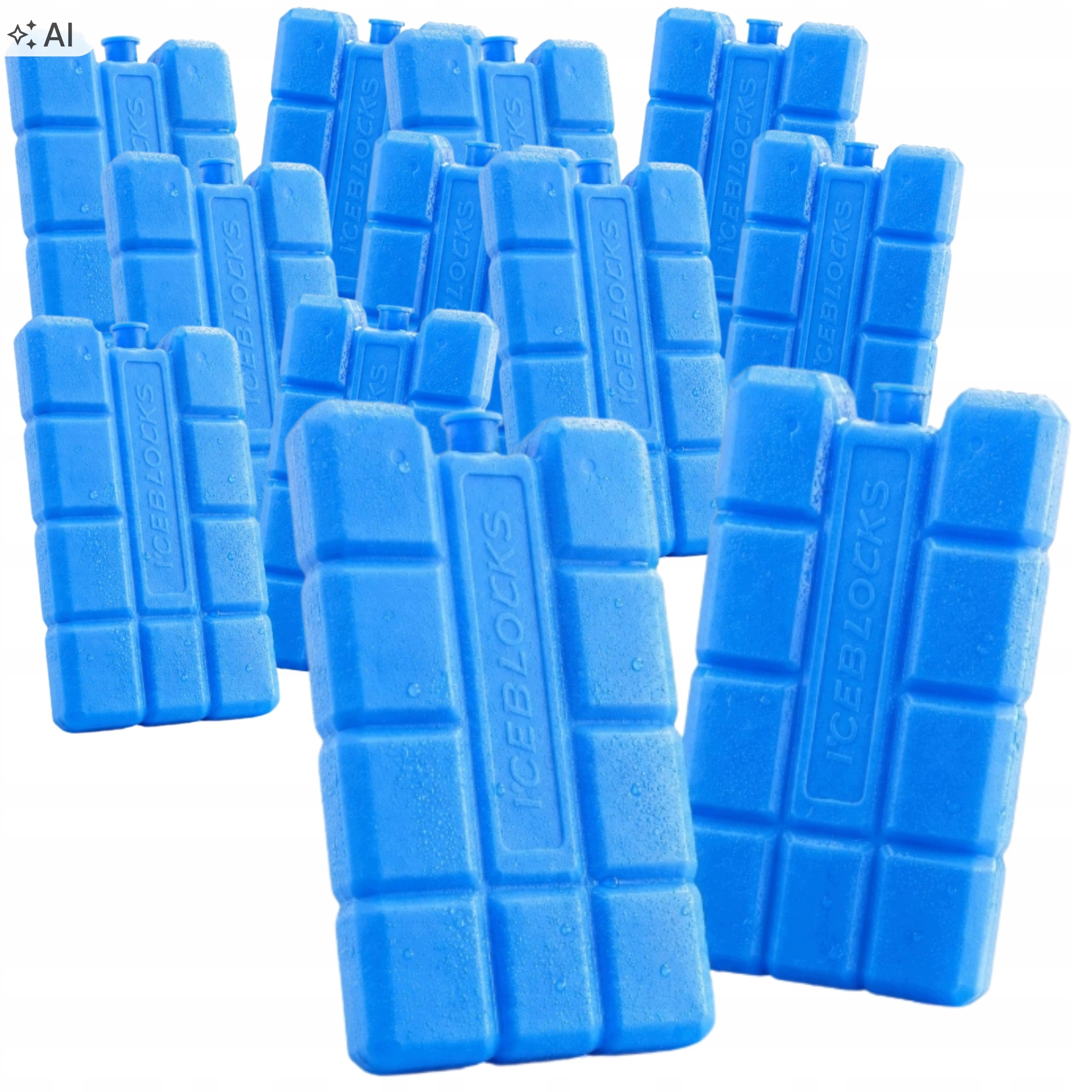 10X Wkłady Chłodzące do lodówek turystycznych torby termicznej 10x400 ml
