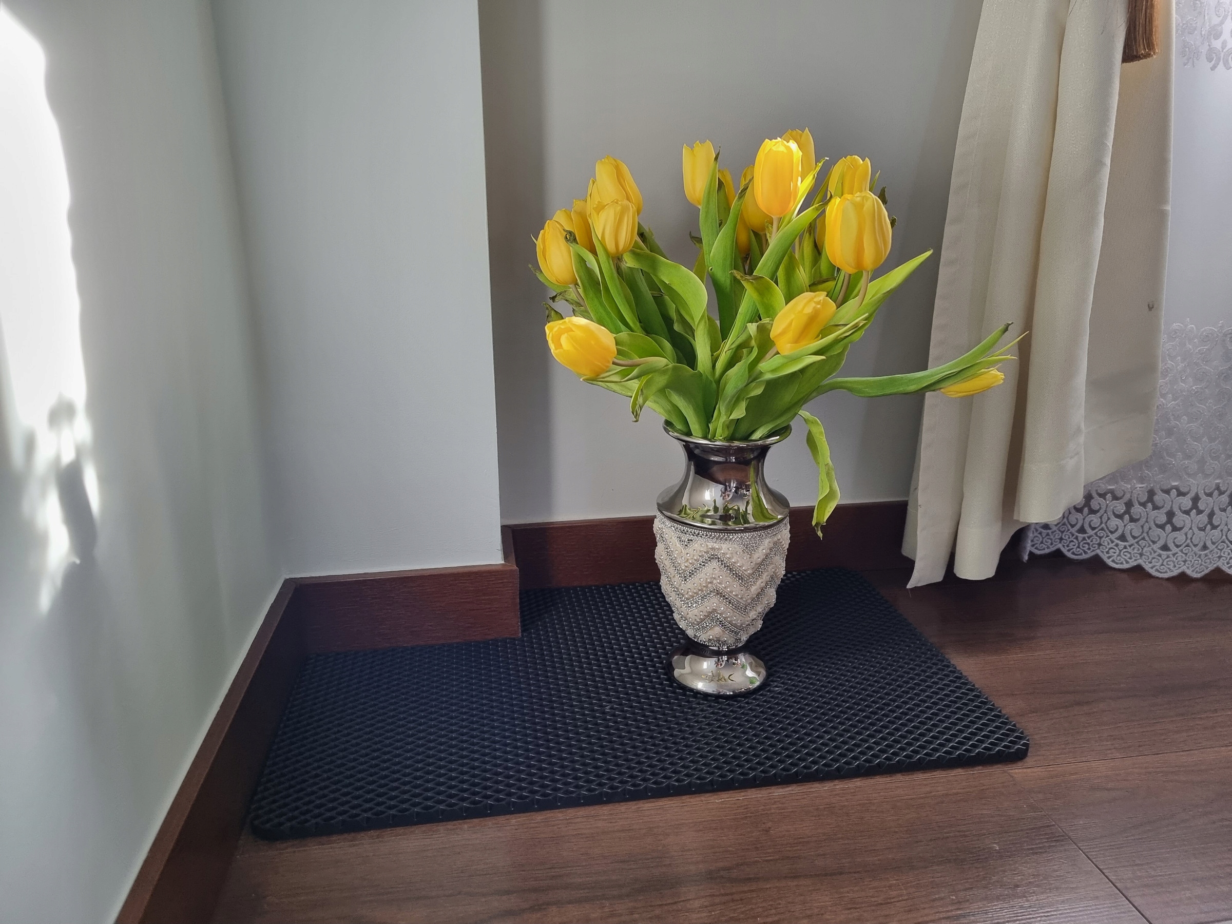 Podstawka pod doniczkę / donicę EVA HOME - PROSTOKĄTNA CZARNA - 74x44 cm Długość (cm) 74 cm