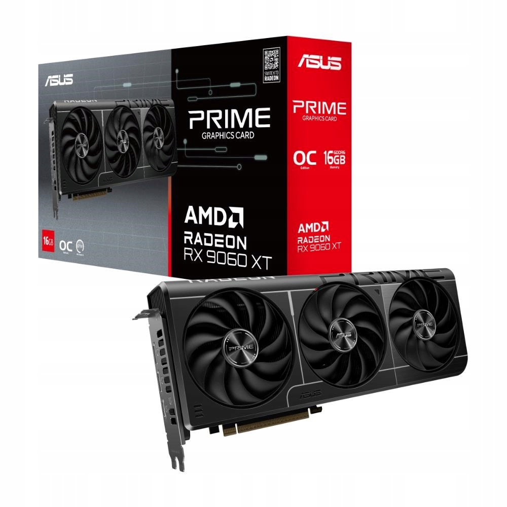 Asus Vga Amd Radeon Rx 9060 Xt Prime Oc 16GB, Rx 9060 Xt, 16GB GDDR6, …
