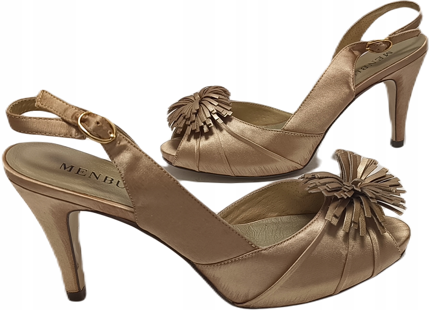 Boty sandály Menbur 03832-45 champagne šampaňské R39