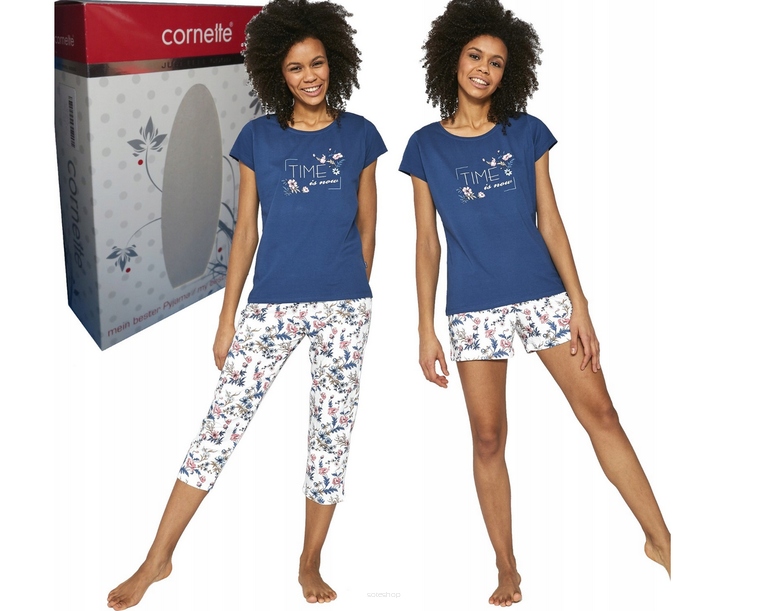 Cornette Dámské pyžamo 3-pack „Time is now“ 665/204 vel S