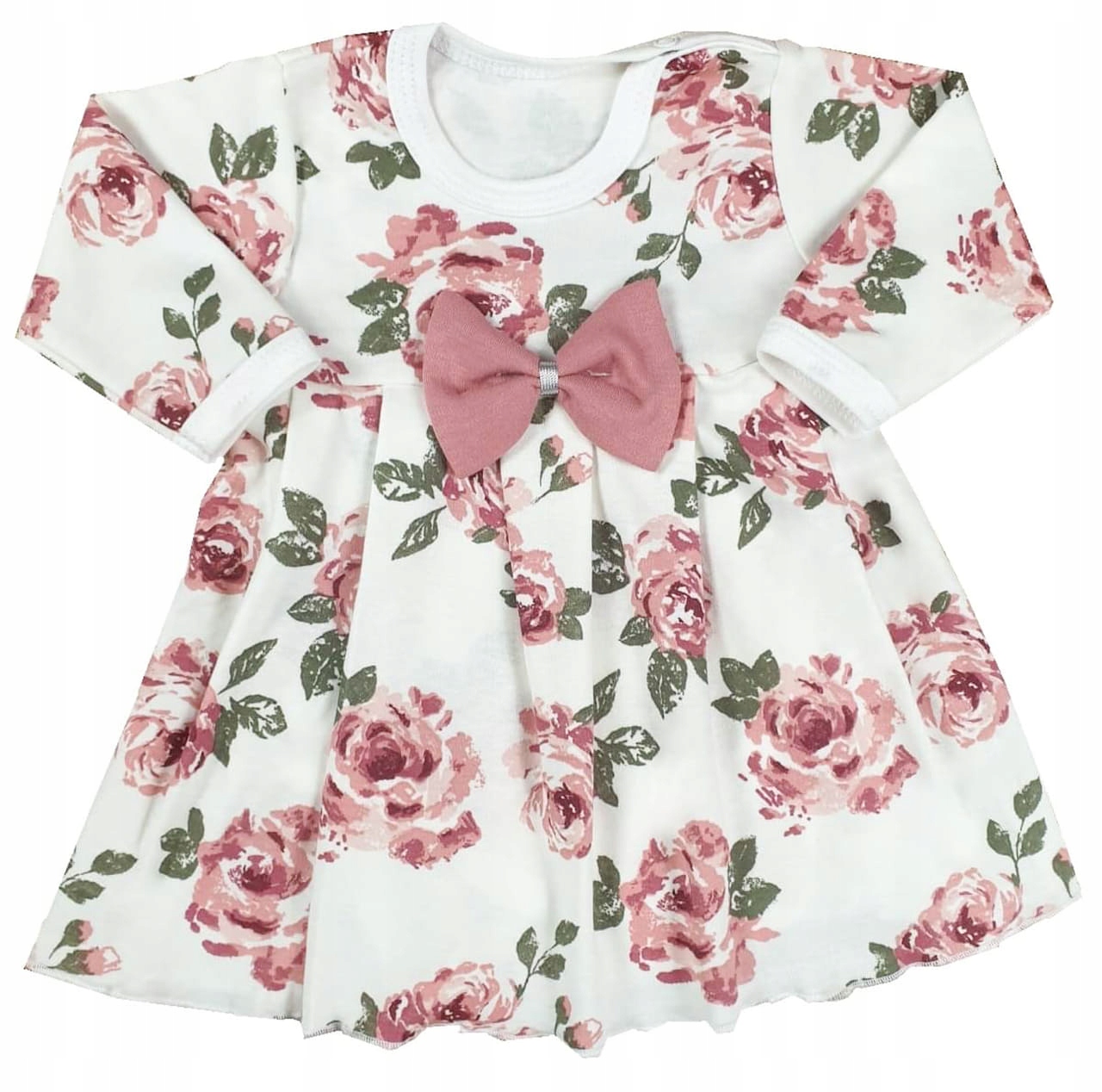 Body sukienka dziecięca, Retro Róża r.74