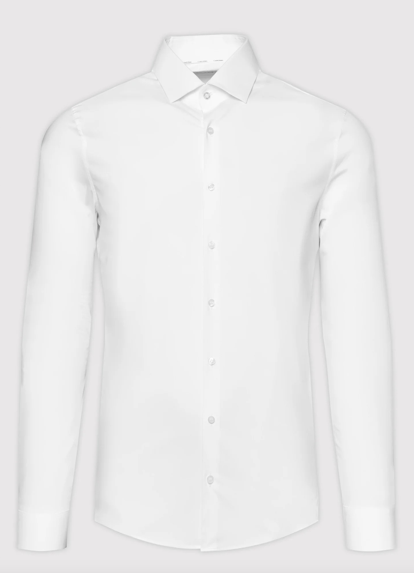 KOSZULA CALVIN KLEIN SLIM FIT LYCRA STRETCH BIAŁA L Rodzaj kołnierzyka kołnierzyk