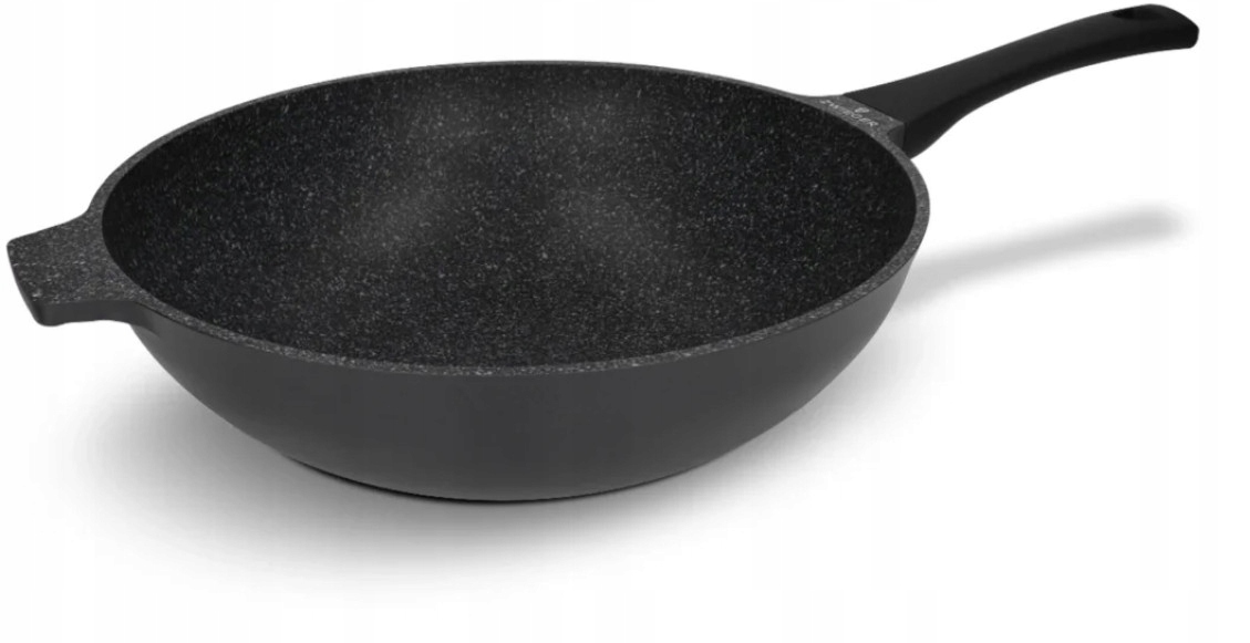 Patelnia wok Zwieger Black Stone 32 cm Greblon Granite Soft Touch