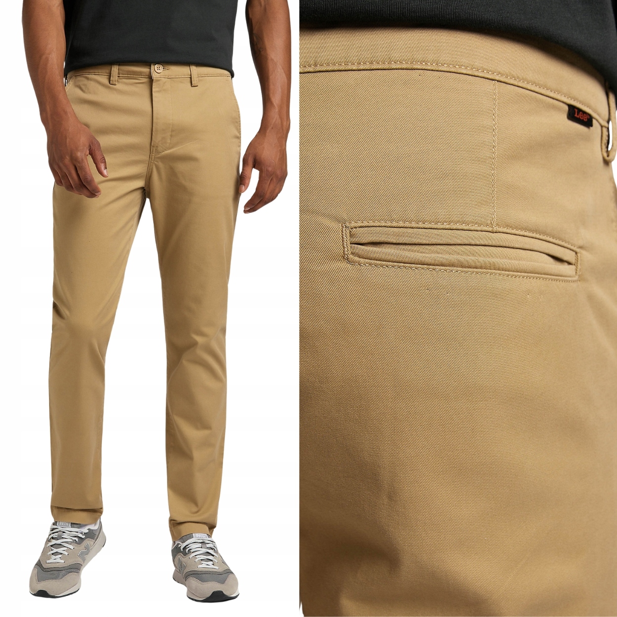 Lee Slim Chino přiléhavé bavlněné látkové kalhoty chinosy W31 L32