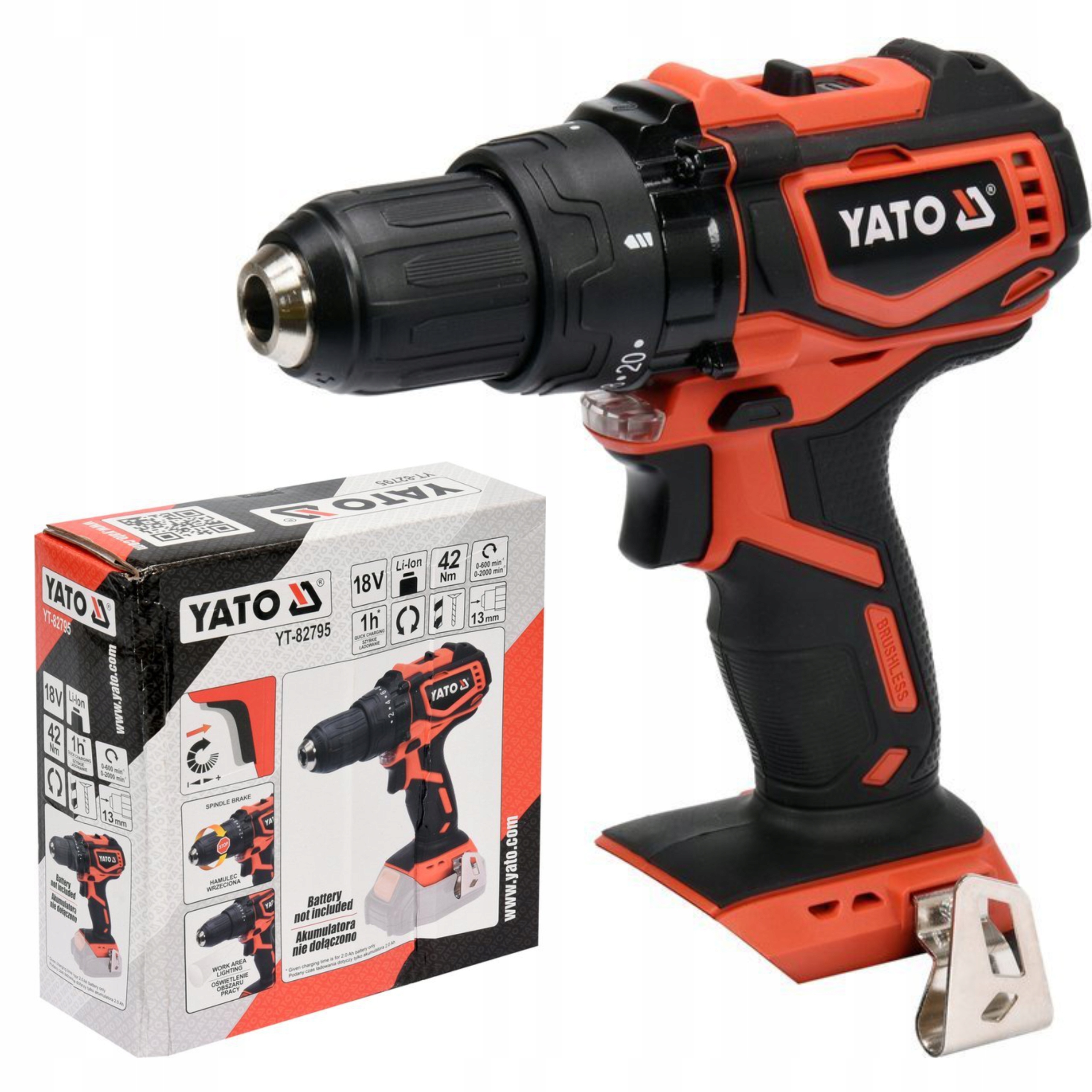 

Yato Wkrętarka Bezszczotkowa 18V Bez Akum YT-82795