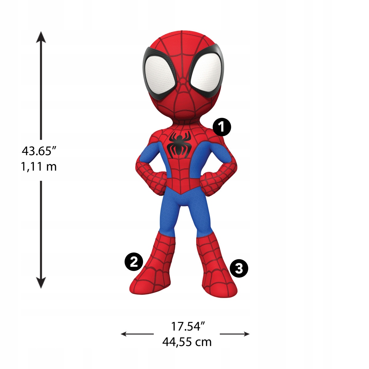 NAKLEJKA DLA DZIECI SPIDER-MAN RMK4924GM Marka inna