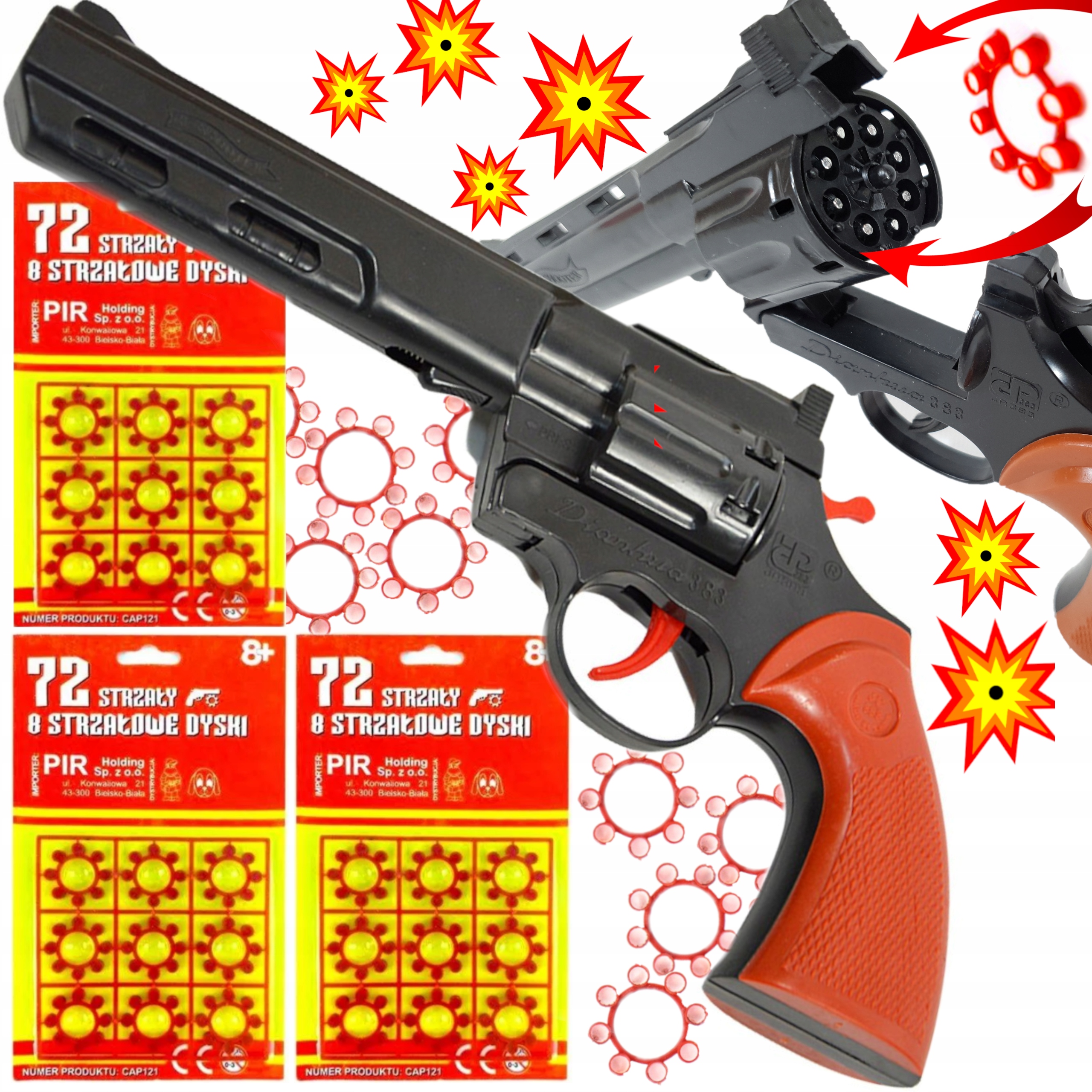 

Pistolet Na Kapiszony Hukowy Straszak +3x Spłonka