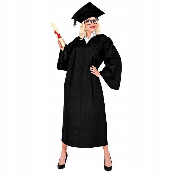 STRÓJ ABSOLWENTA CZARNY STUDENT/ STUDENTKA L/XL