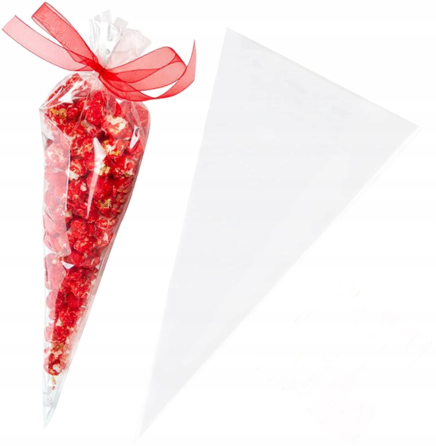 

Woreczki Rożki foliowe Celofanowe 11x30 cm 100 szt