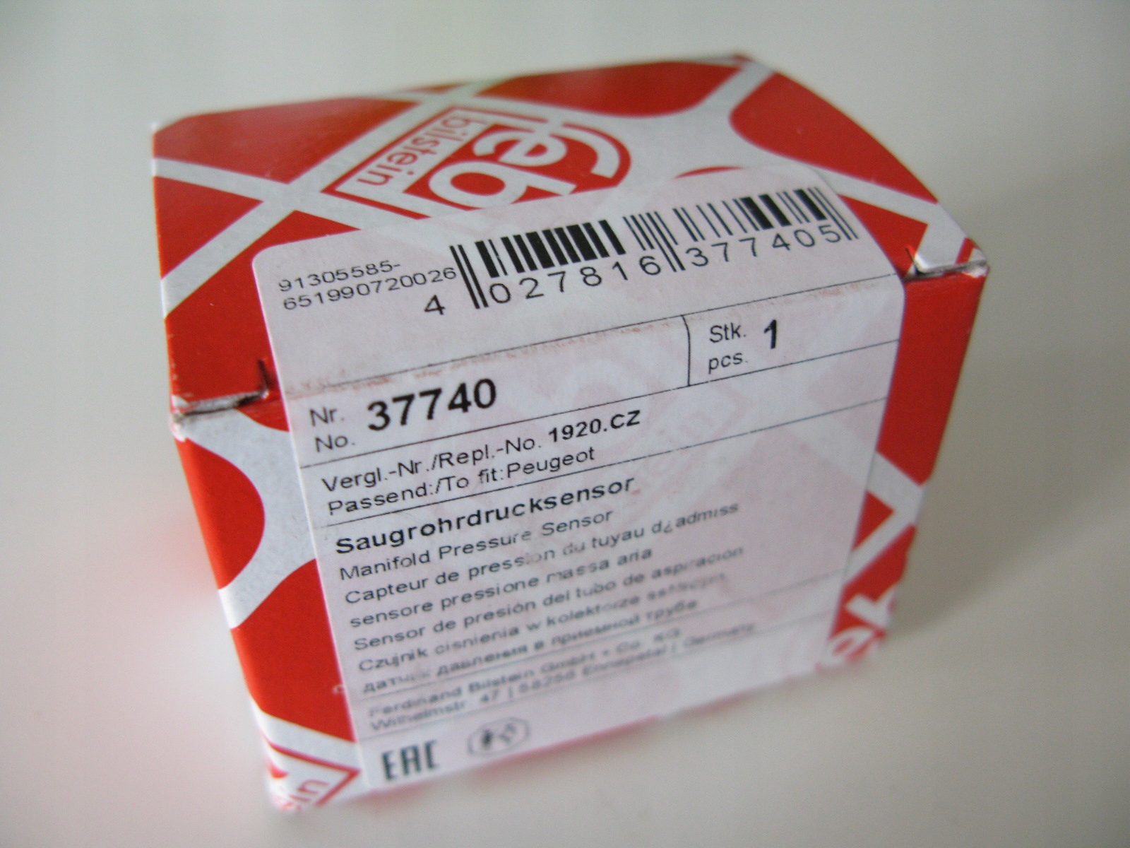 Czujnik doładowania MAP SENSOR Citroen Peugeot Typ silnika Diesel