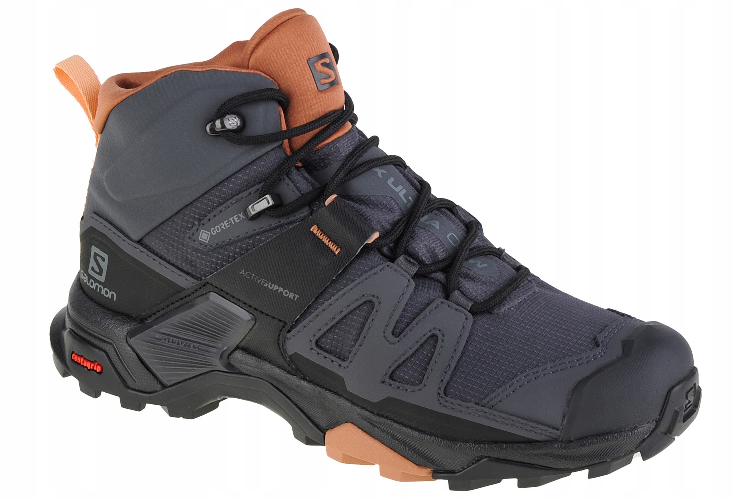 Salomon X Ultra 4 MID Gtx W [43 1/3] Dámské trekové boty, šedá tkanina