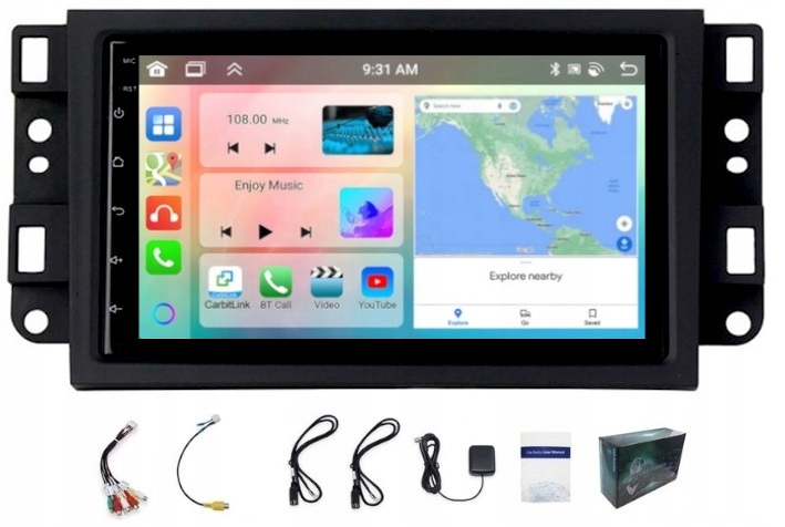 Autorádio Chevrolet Captiva Aveo Epica Android Wifi Carplay 4/64GB