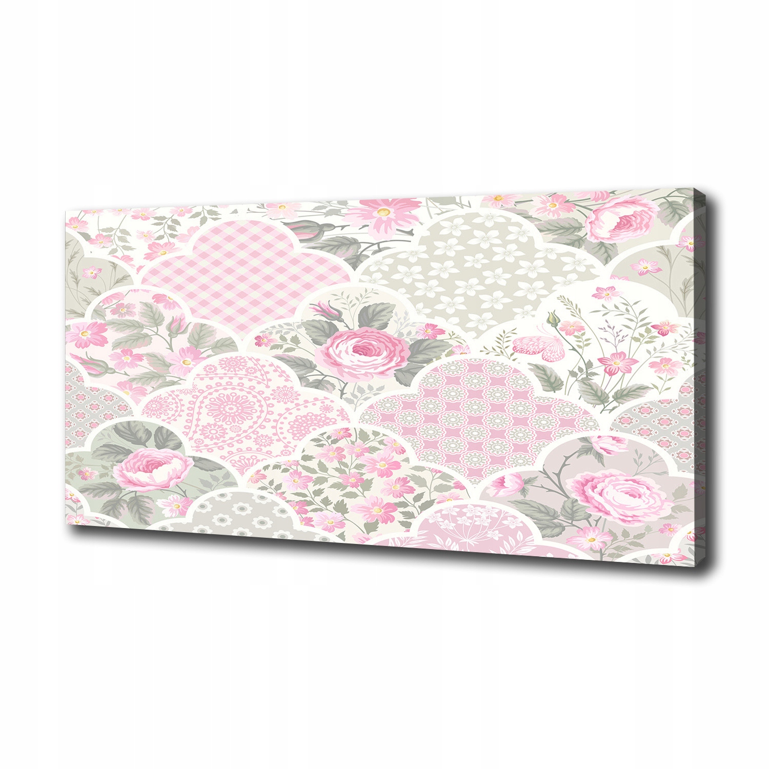 

Foto obraz na płótnie Róże i ornamenty 100x50 cm