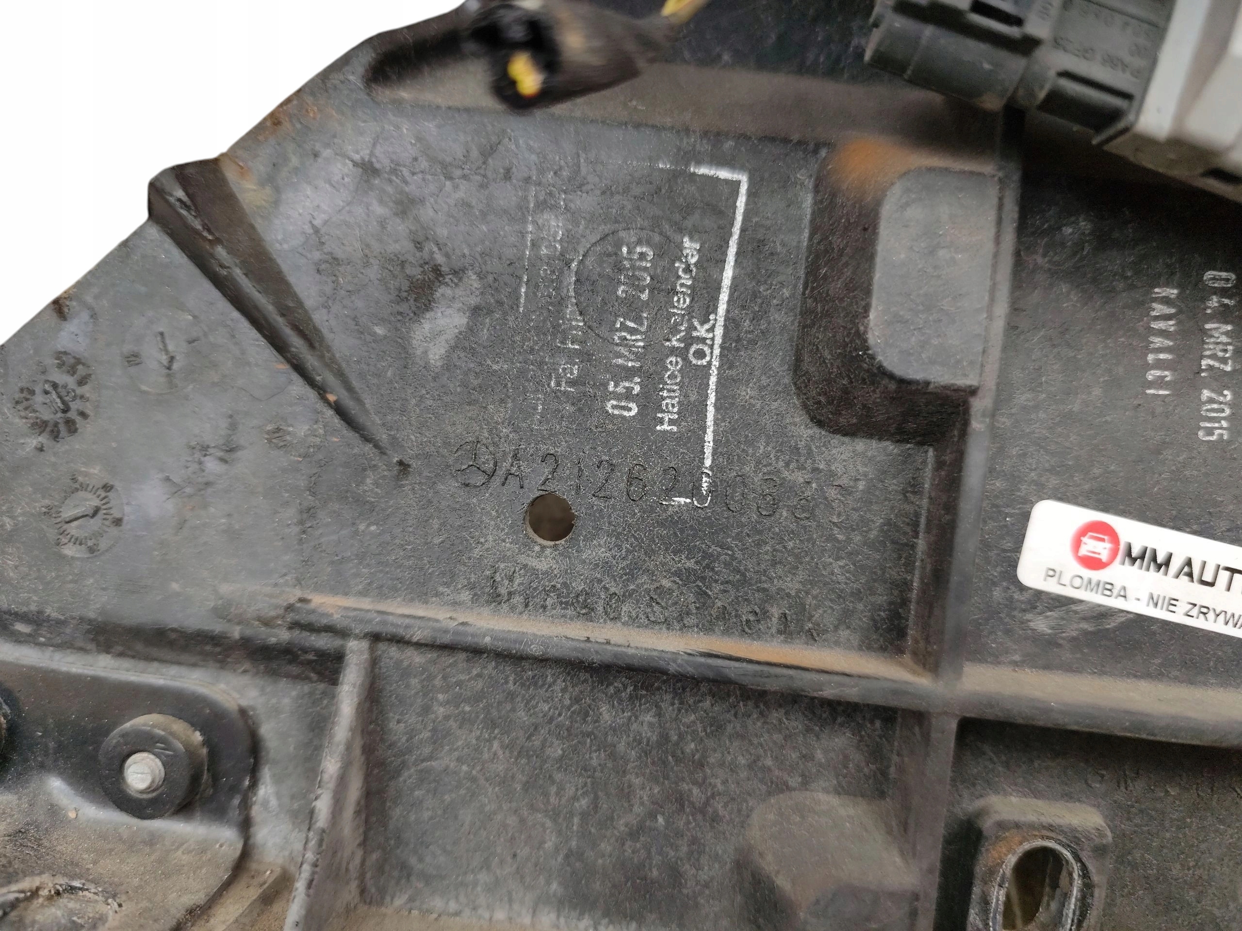 OKULAR holder lights right front MERCEDES E W212 LIFT (12-16) A2126200885