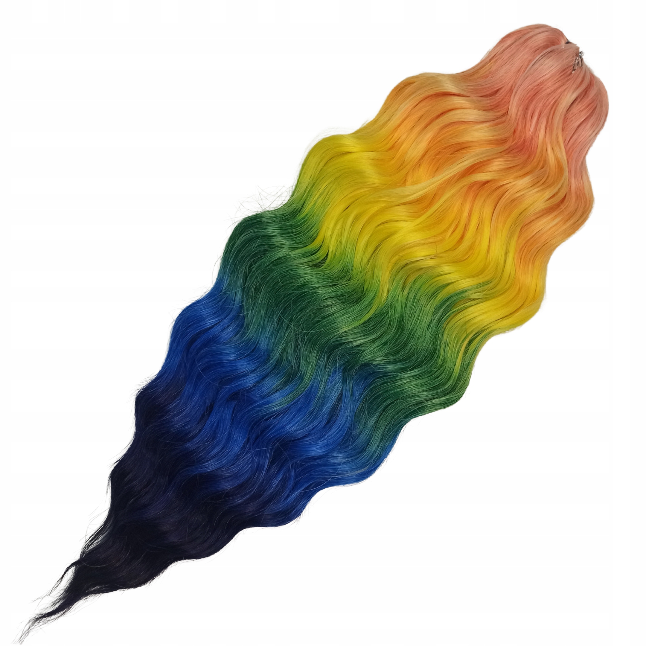 Syntetické vlasy duhová vlna na česání Anna 60 cm 300 g Barva: HPD017