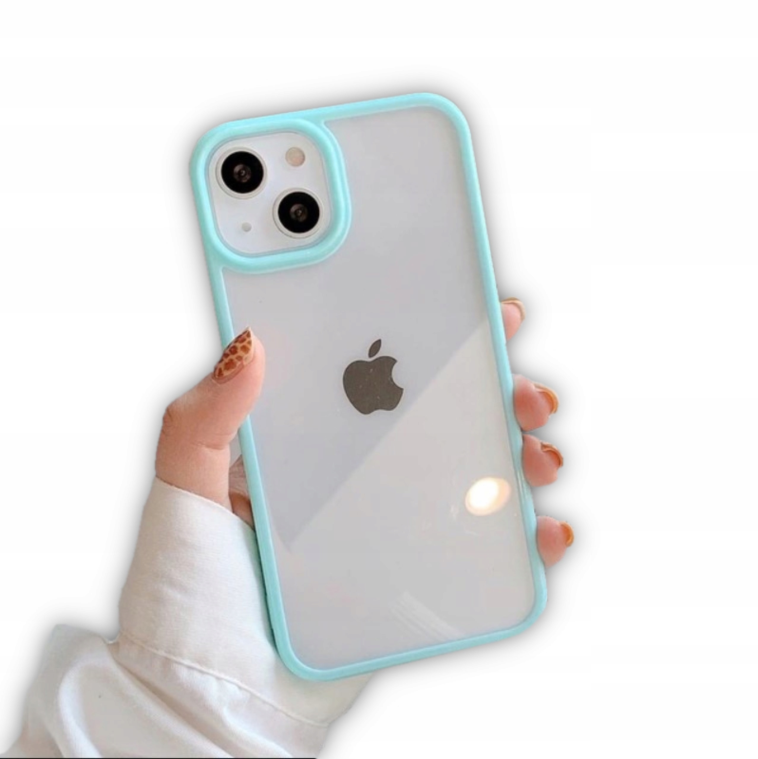 

Przezroczyste Etui Obudowa Do Iphone 13 Miętowy