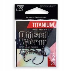 Haczyk Titanium Offset Worm 295BN #1/0 5x Robinson