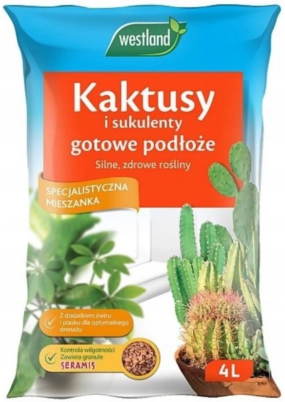 

Podłoże z Seramis do Kaktus Sukulent 4 L Westland