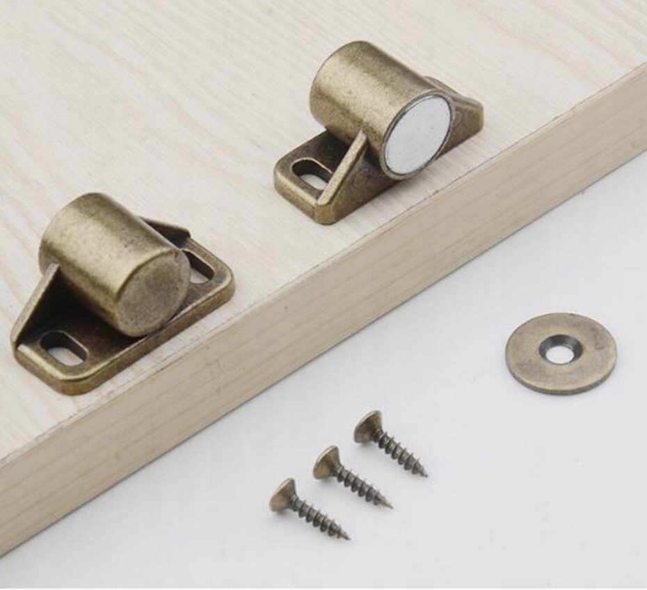 ZAMEK DO SZAFKI PRZECIWKO OTWIERANIU SIĘ BRĄZOWY Szerokość 16 mm