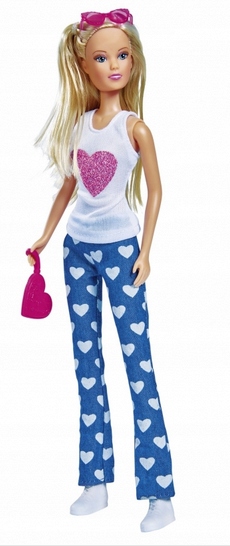 

Lalka Steffi Jeansowa Moda Jeans Serduszka Serca