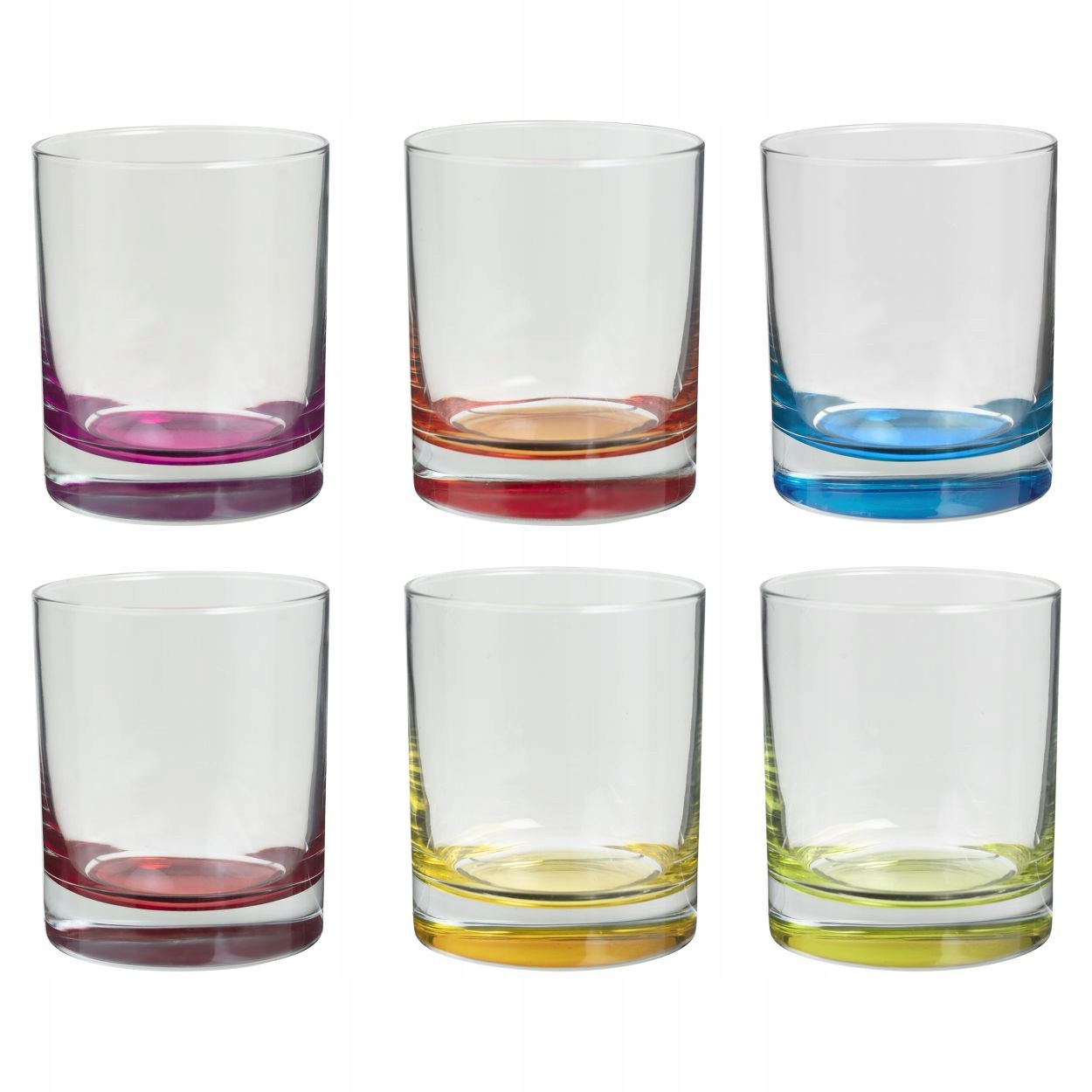 

Zestaw kolorowych szklanek Szklanka