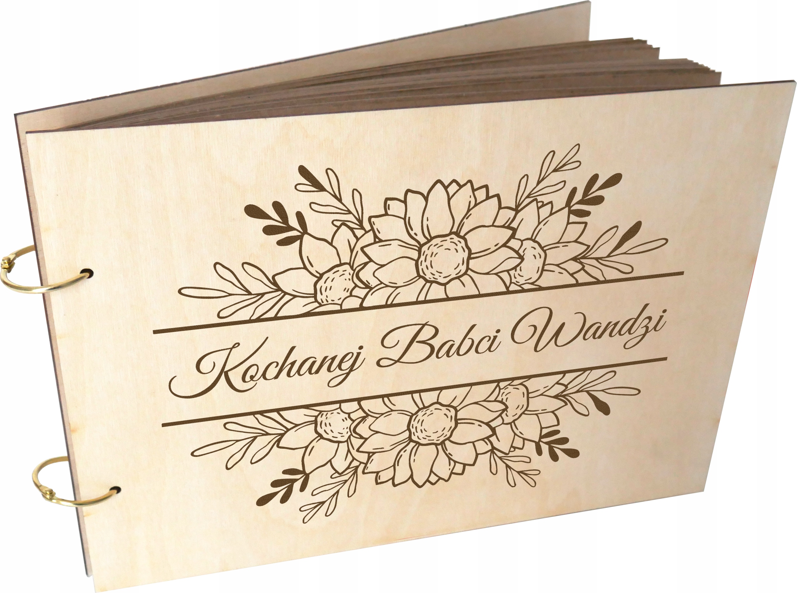 

Drewniany album dla Babci i Dziadka grawer