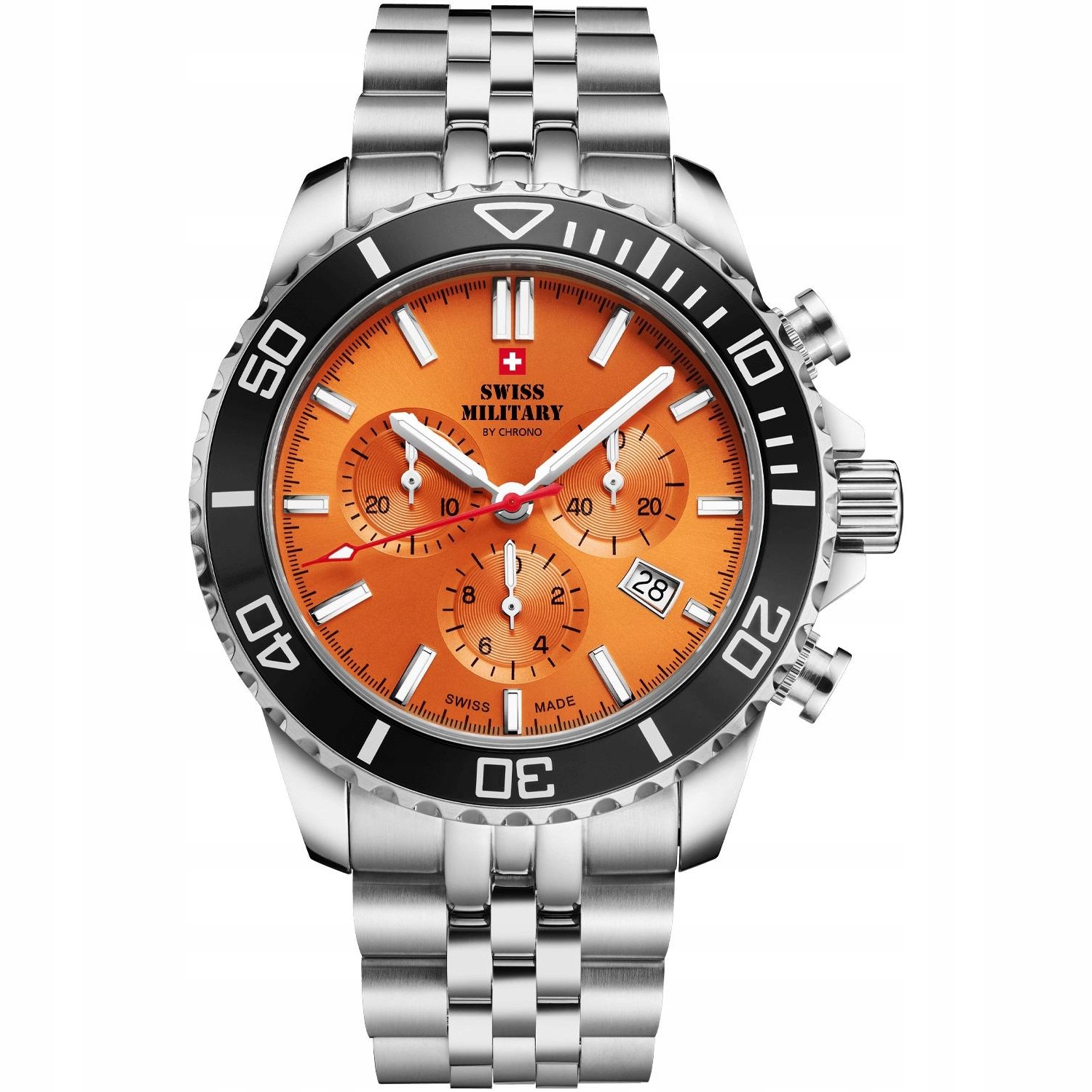 Pánské Hodinky Swiss Military by Chrono SM34103.05 stříbrné