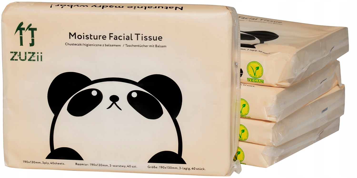 

ZUZii Chusteczki bambusowe z balsamem 40 szt. x 5