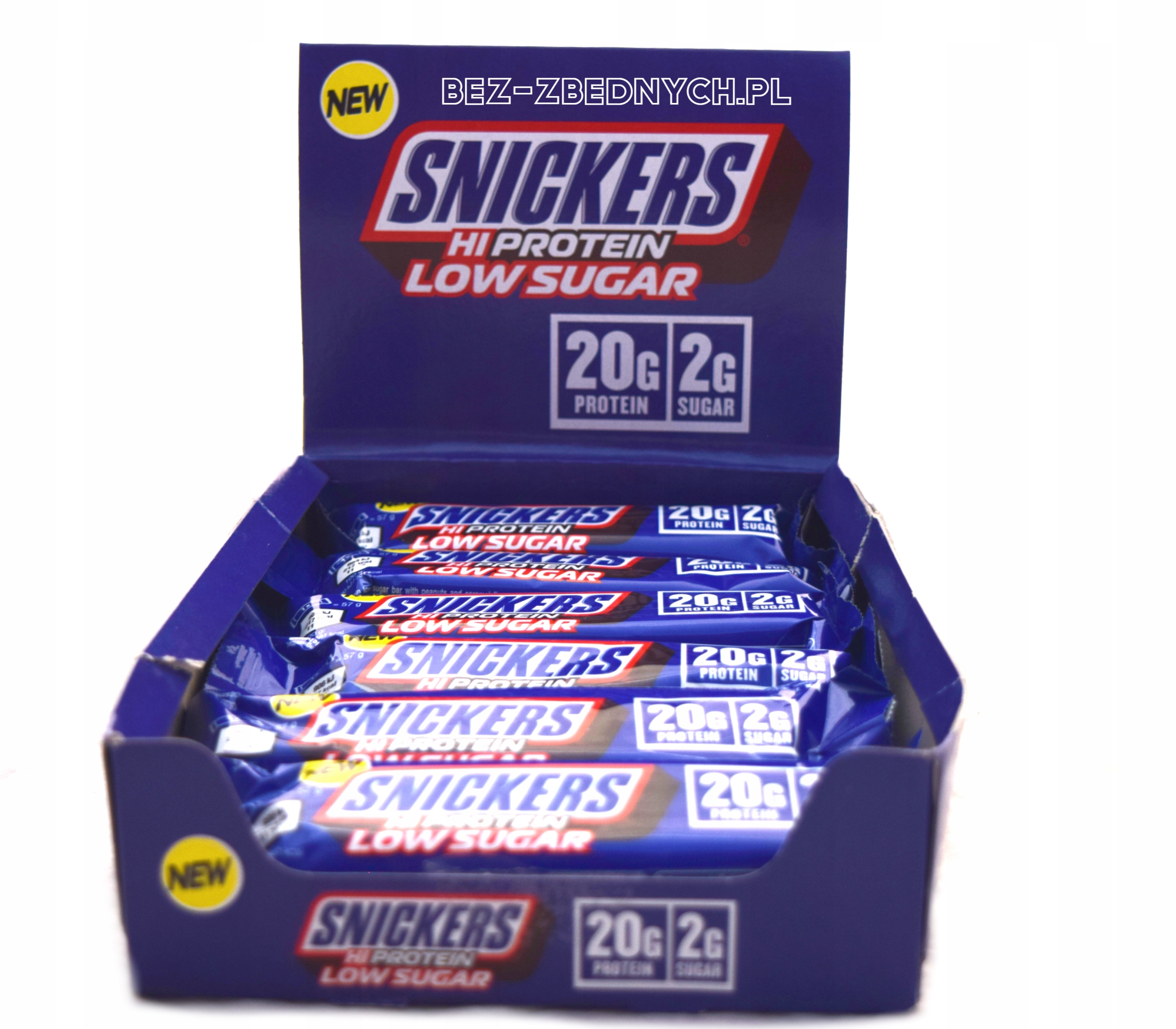 Levně Snickes HiProtein Low Sugar Bar 57g Milk Chocolate Mléčný Protein Maltitol