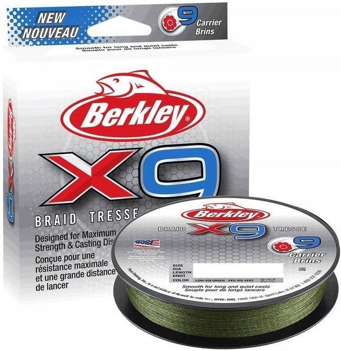 Plecionka Berkley X9 Braid 0.06mm 150m Green