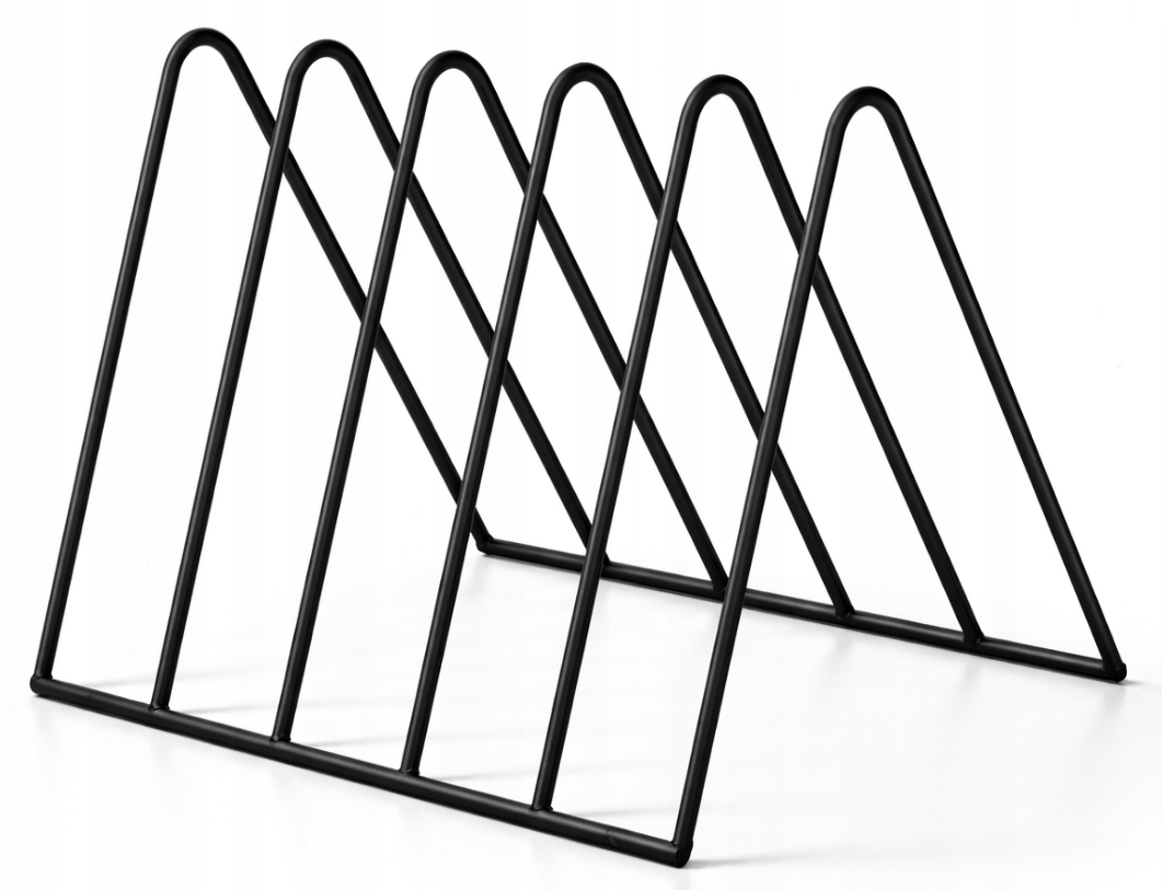 Stojak na winyle płyty winylowe 5 przegród Loftowy 80 płyt