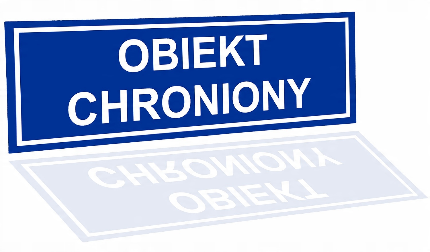 

Tablica Tabliczka Obiekt Chroniony Pcv 32x10,5cm