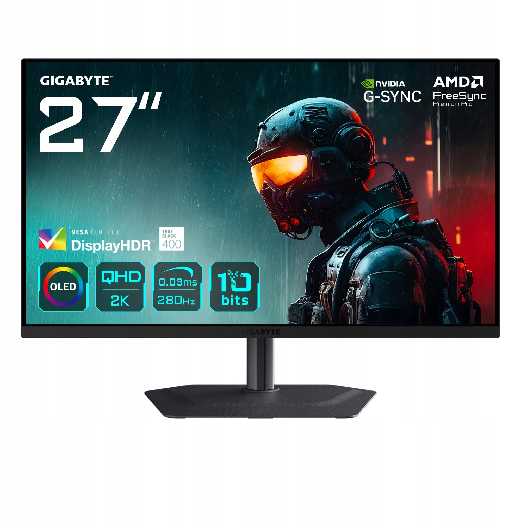 Gigabyte MO27Q2A 27" Oled 2K Qhd herný monitor, 280 Hz