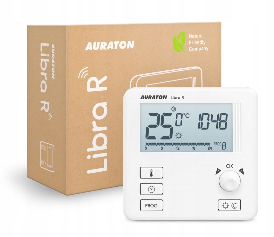 Auraton Libra Týdenní Bezdrátový Termostat Regulátor Teploty