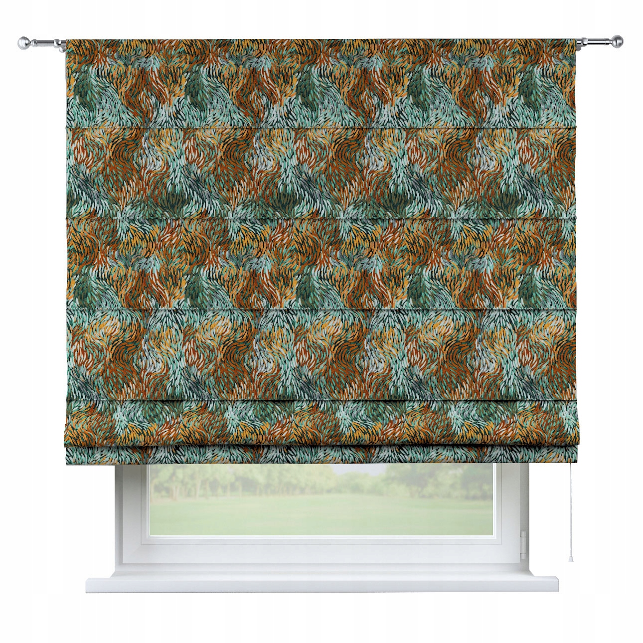 Hotová rímska roleta Torino 120x170 cm oranžová