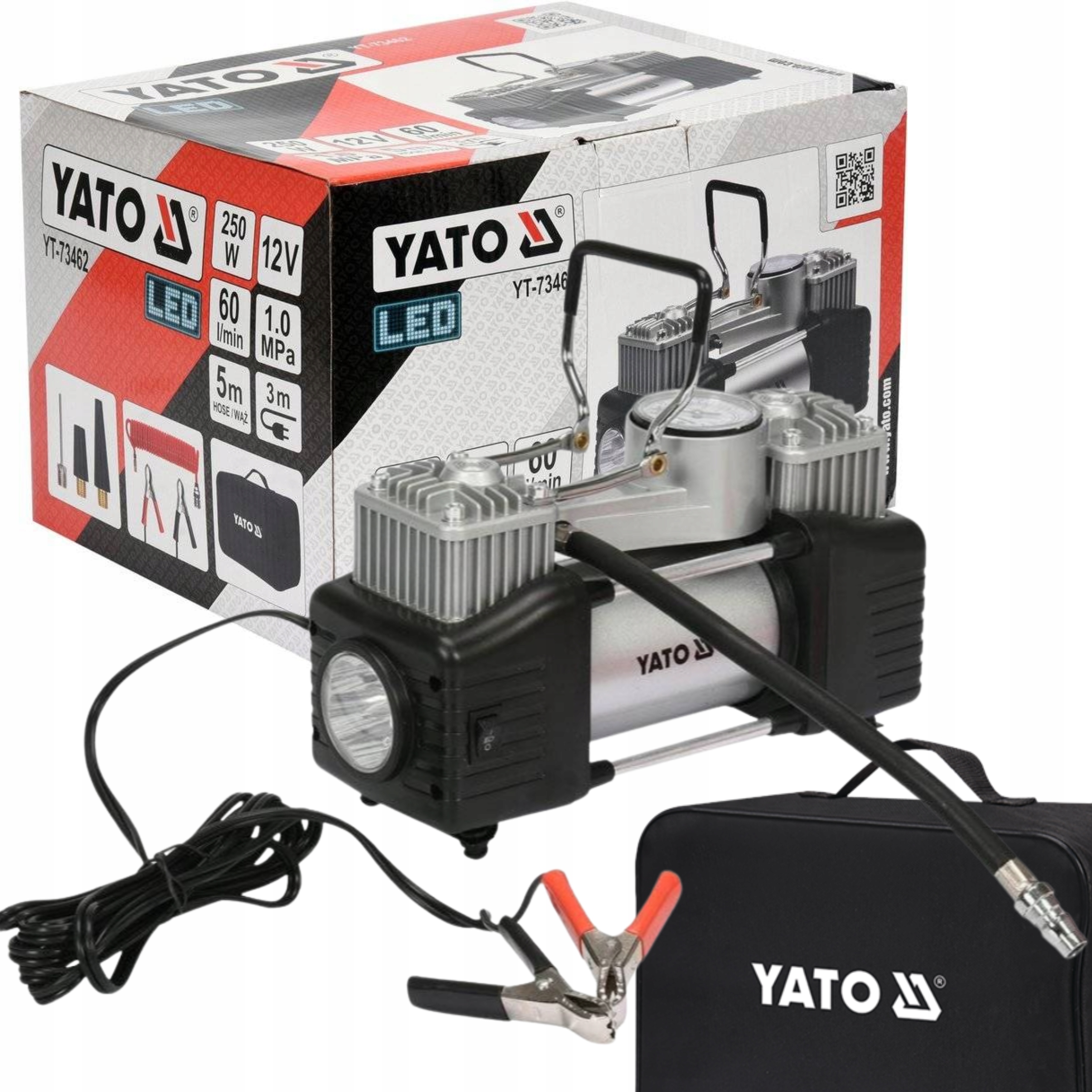 Kompresor samochodowy 12V YATO YT-73462