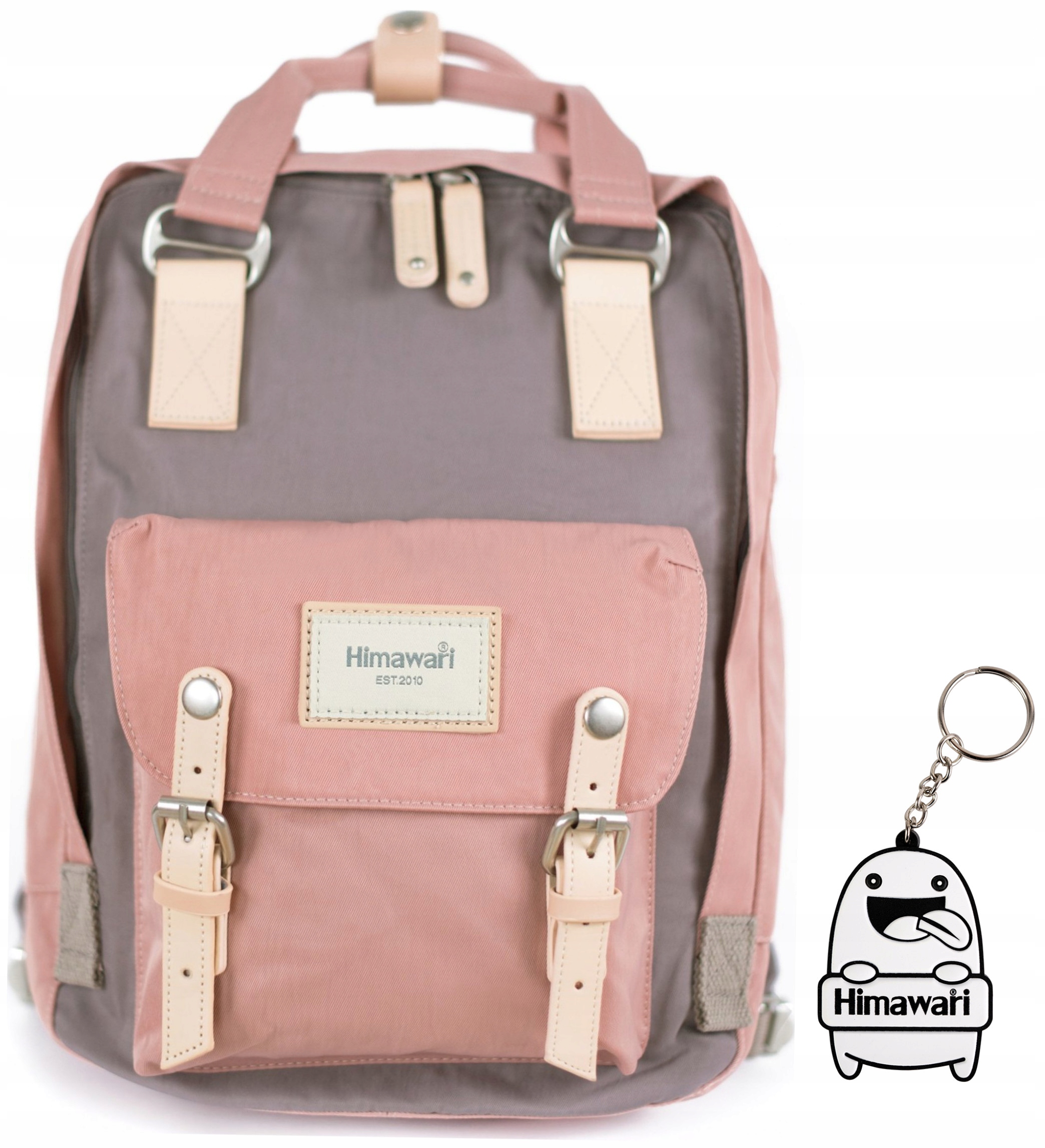 Malý batoh do školy na notebook, prostorný, každodenní, šedý