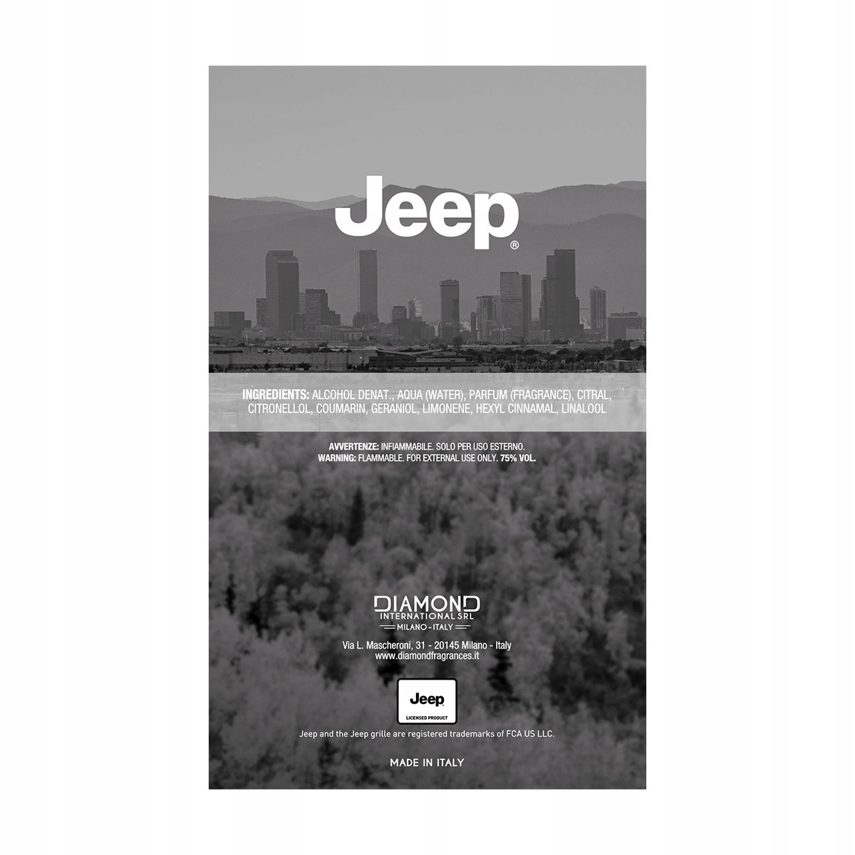 Jeep Woda Toaletowa Męska 100 ml Freedom Aromatyczny Zapach dla Mężczyzn