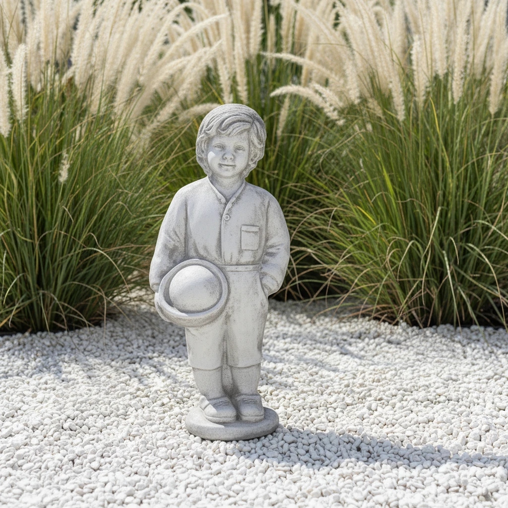 Zahradní figurka Chlapec H: 70 cm betonová