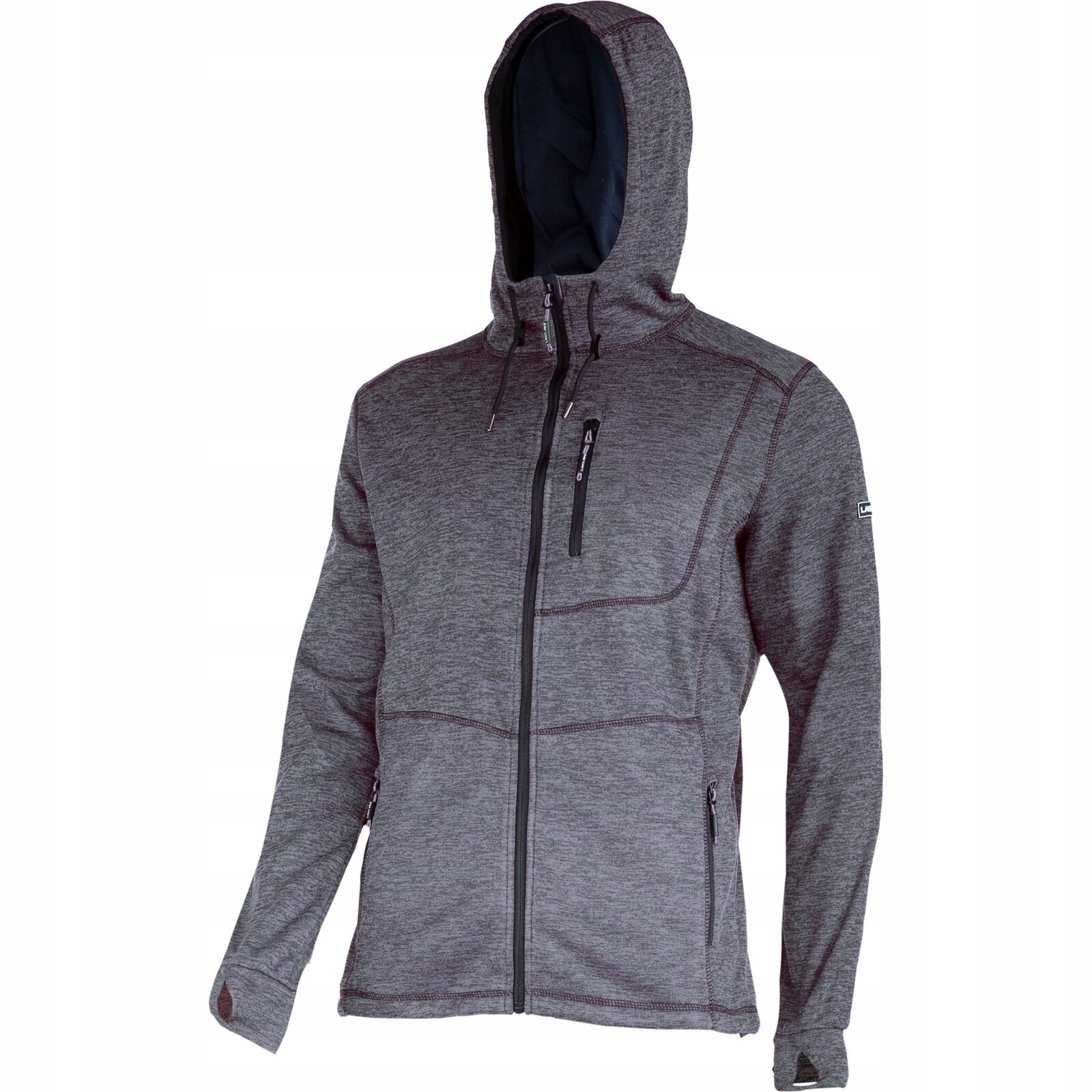 Tepláková mikina šedá s kapucí Lahti Pro L40135 XL
