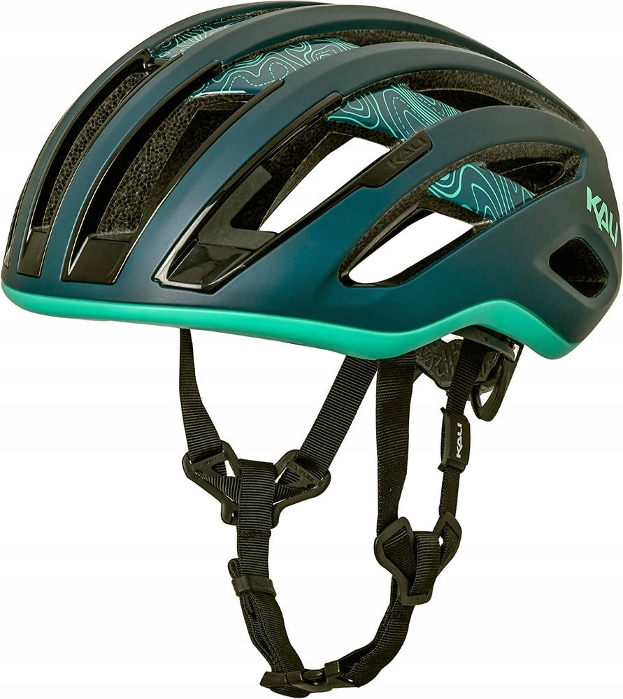 Cyklistická helma Kali Grit silniční zelená lehká matná na kolo vel. S/m 54-58cm