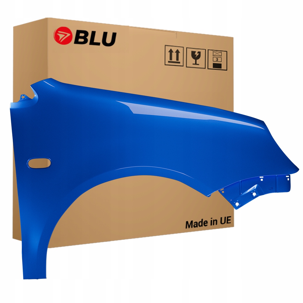 Blu Blatník Vw Polo 9N IV 4 LA5K pravý modrý 01-05 přední pozink