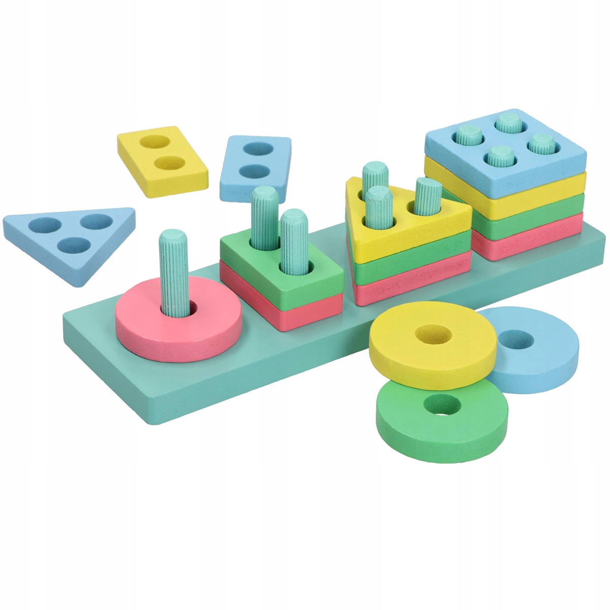 

Sorter Drewniany Dla Dzieci Układanie Kształtów