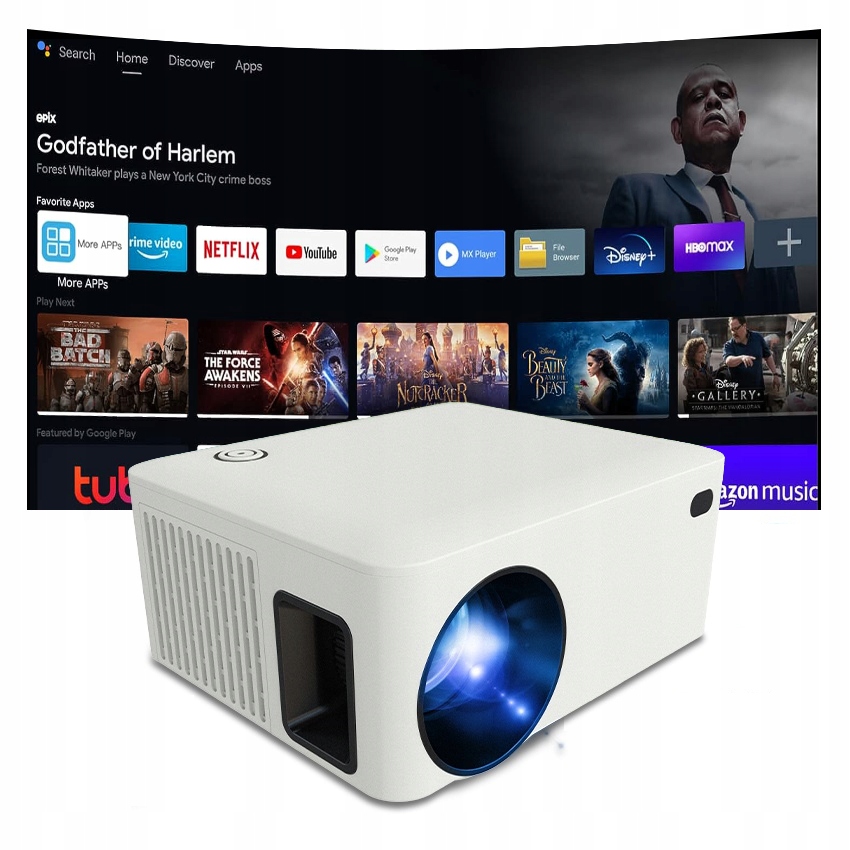 Projektor Android Smart Tv Wifi Full Hd 7000lm 400 Ansi Led Bt