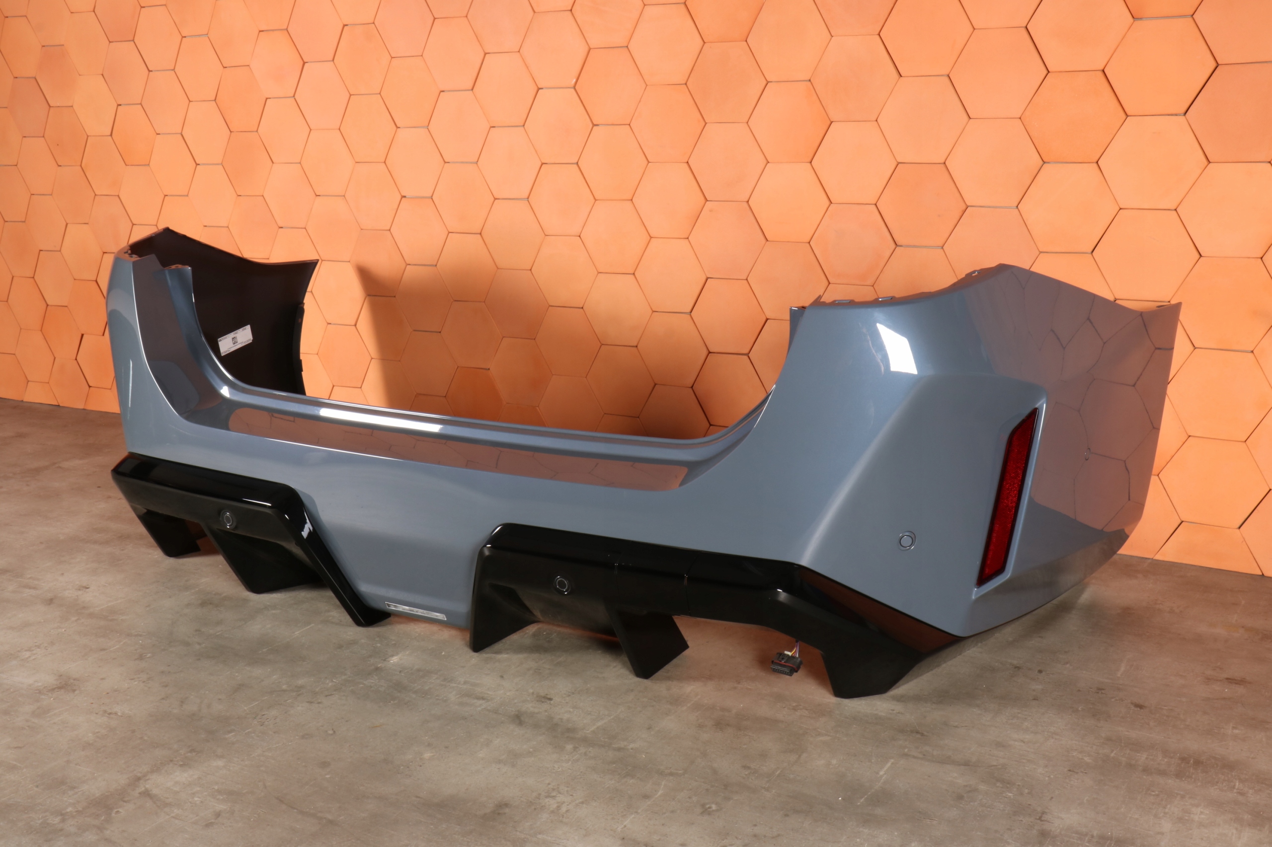 BMW M5 G90 complete bumper rear part rear colour C3N STORM BAY METALLIC