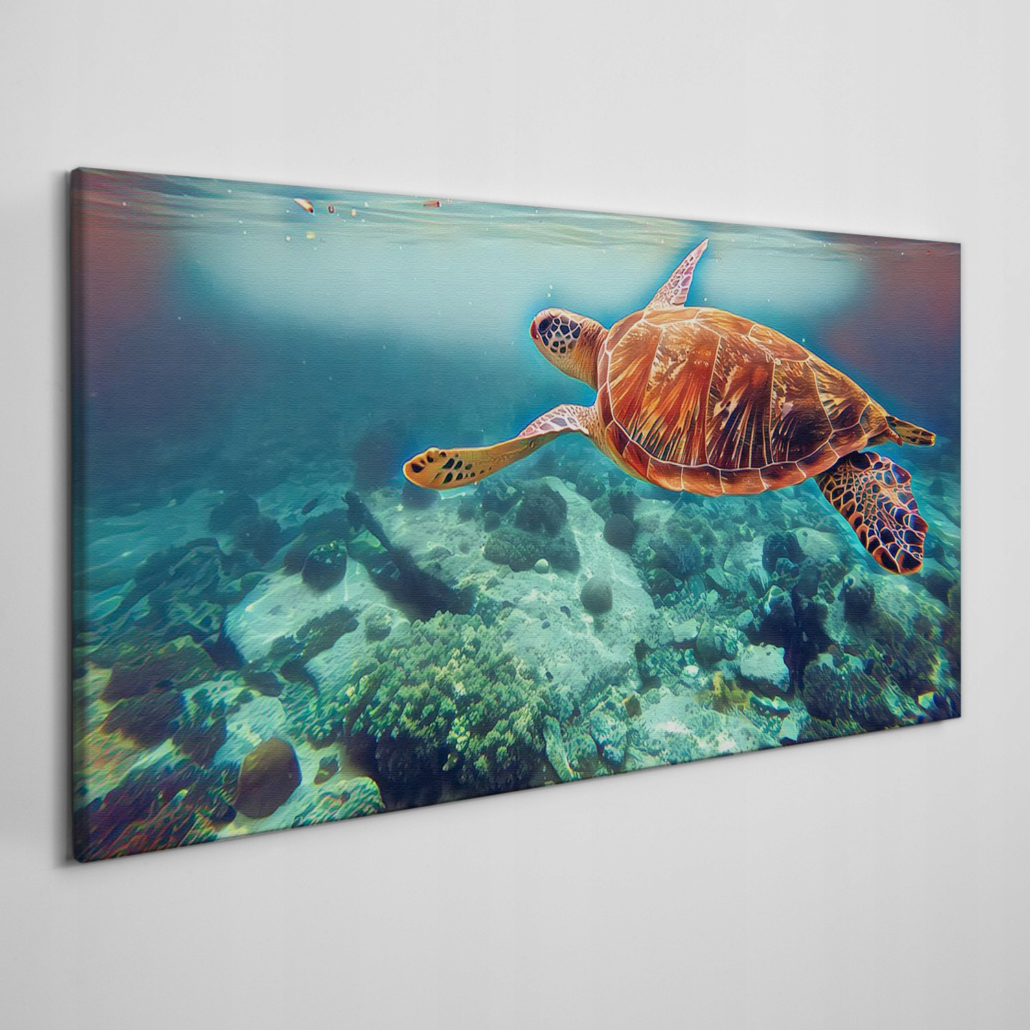

Obraz na płótnie Morze zwierzę żółw woda 140x70 cm