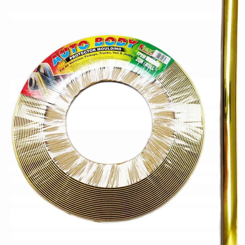 

Listwa Ozdobna Gold 6X2mm Rolka 20m Złota