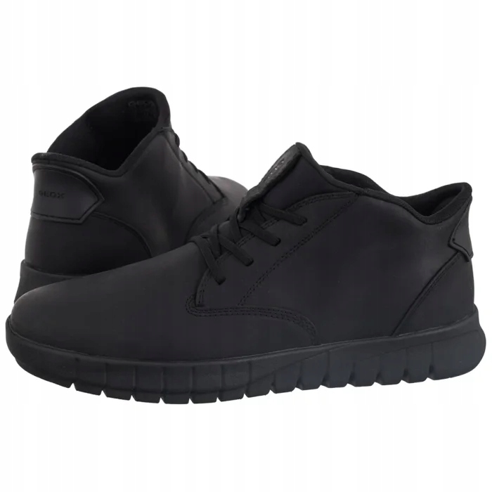 Geox Černá pánská kotníková obuv Geox Flextride Plus